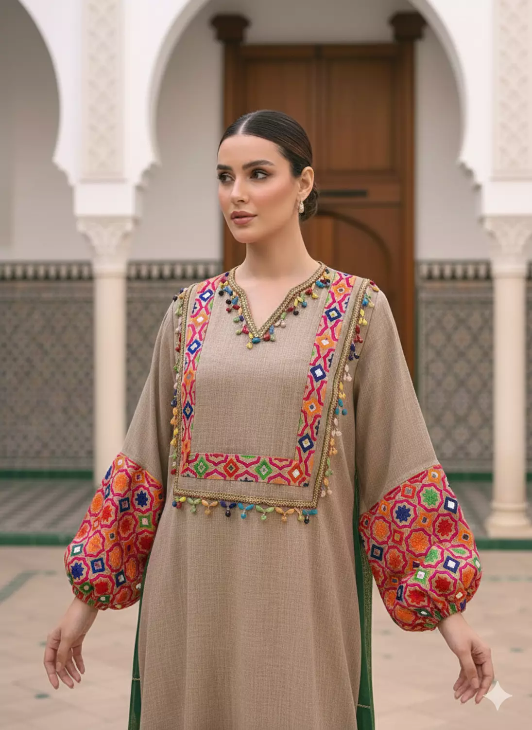 Embroidery kaftan 1 2