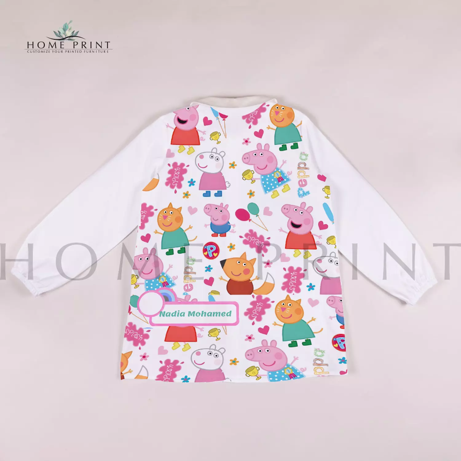  Waterproof kids apron -  Peppa - Multi Colors Design image