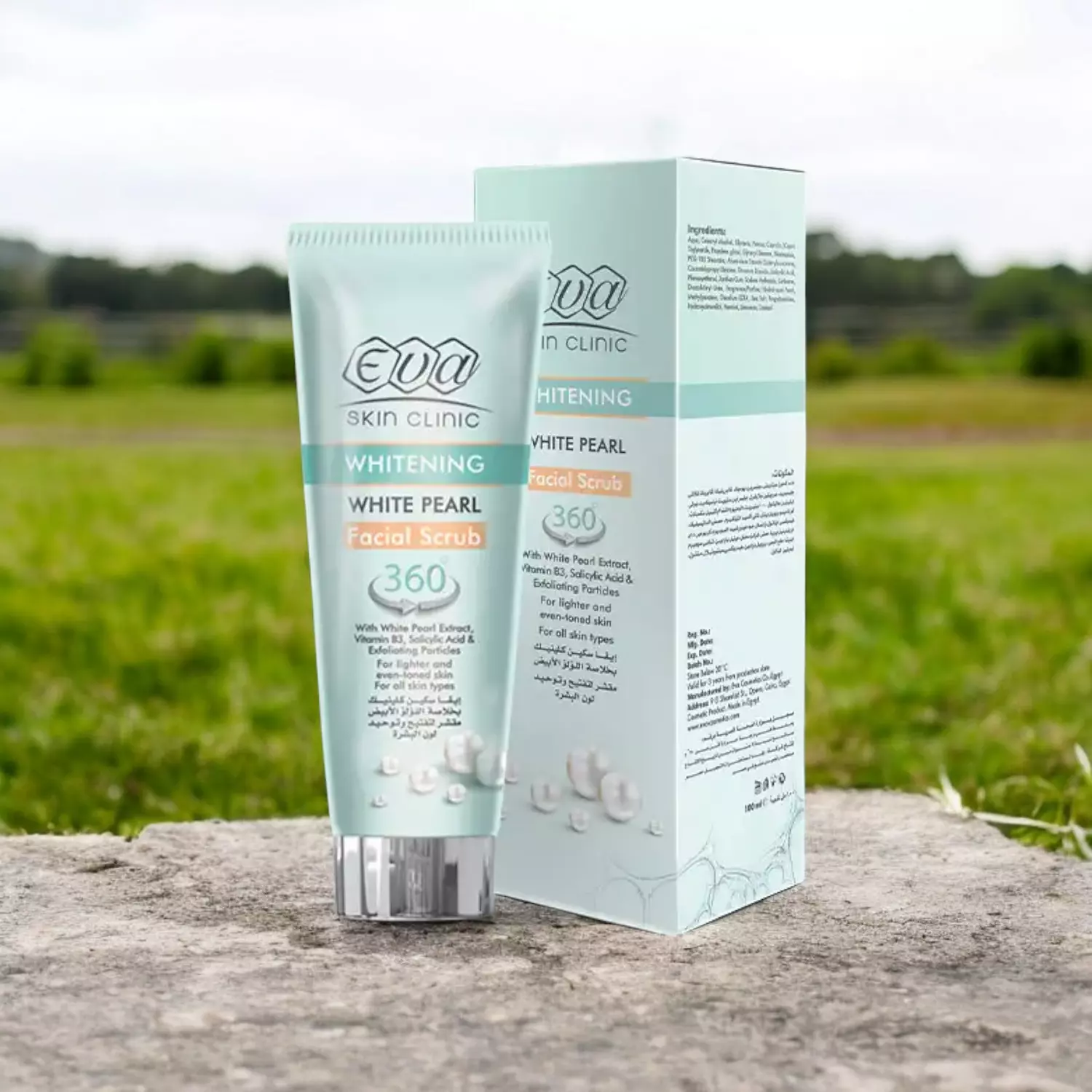 Eva Skin Clinic White Pearl Facial Scrub - 100 ml image