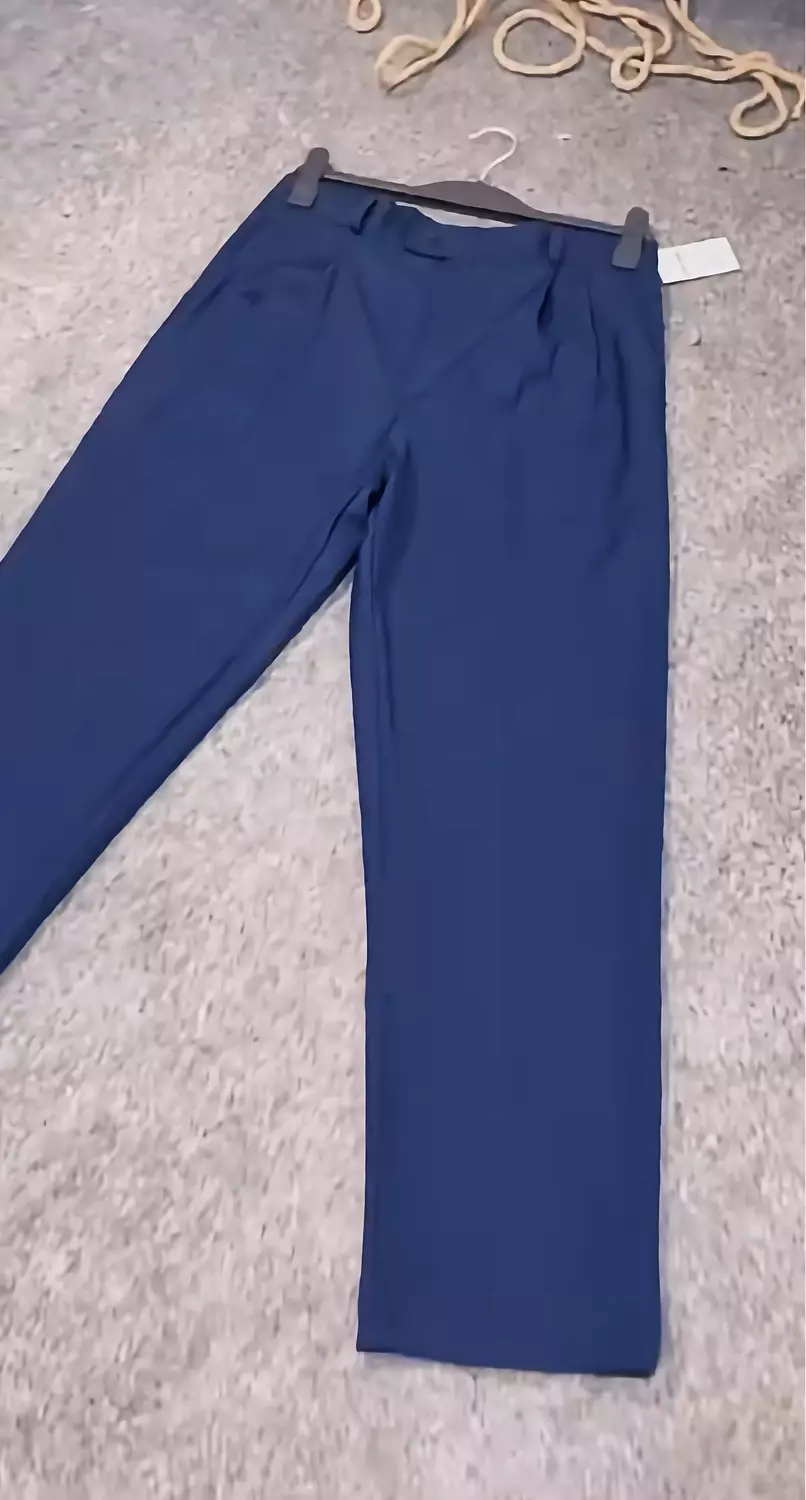 Classic wide leg dark blue image