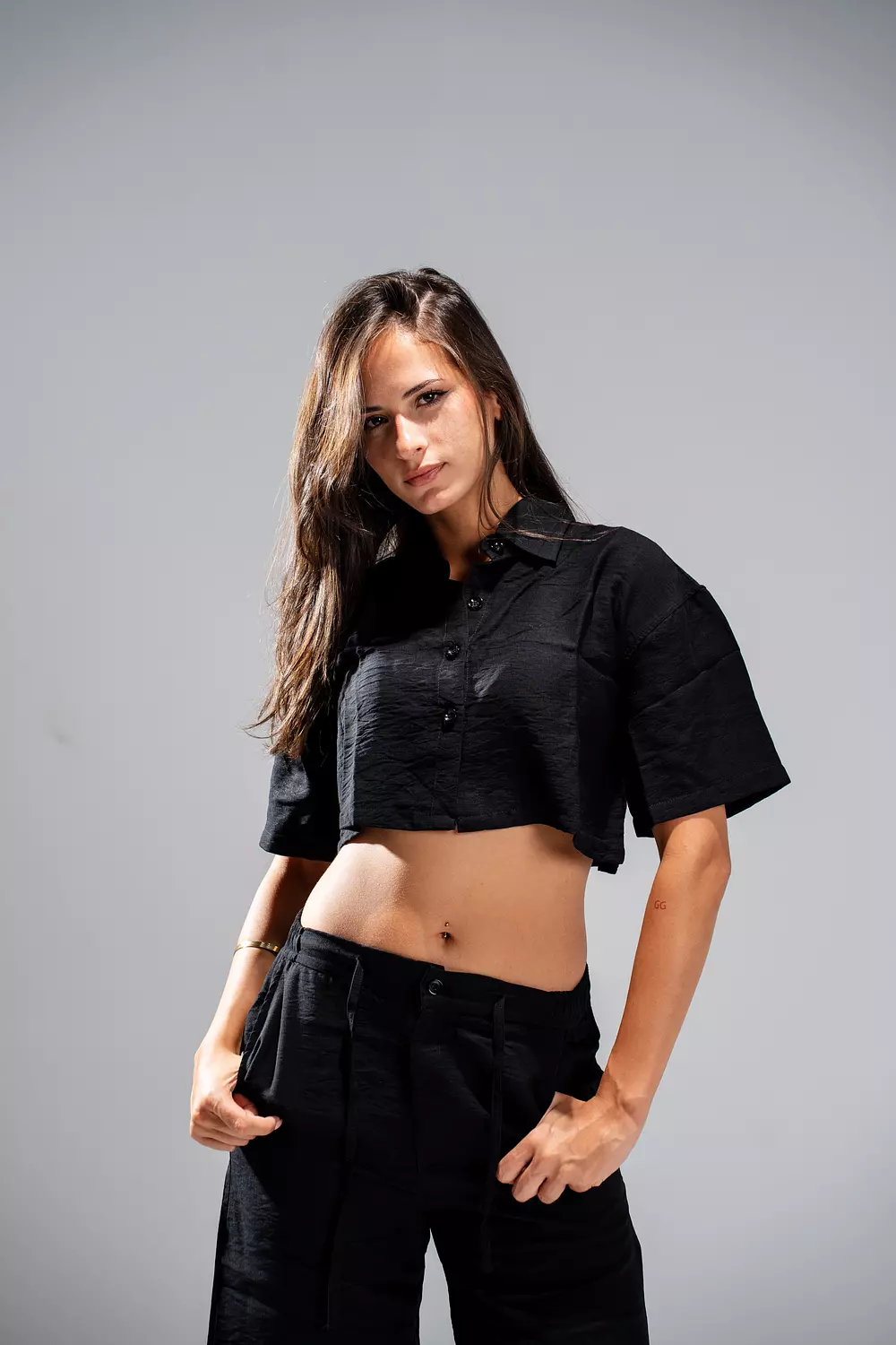 Linen Cropped Shirt 3