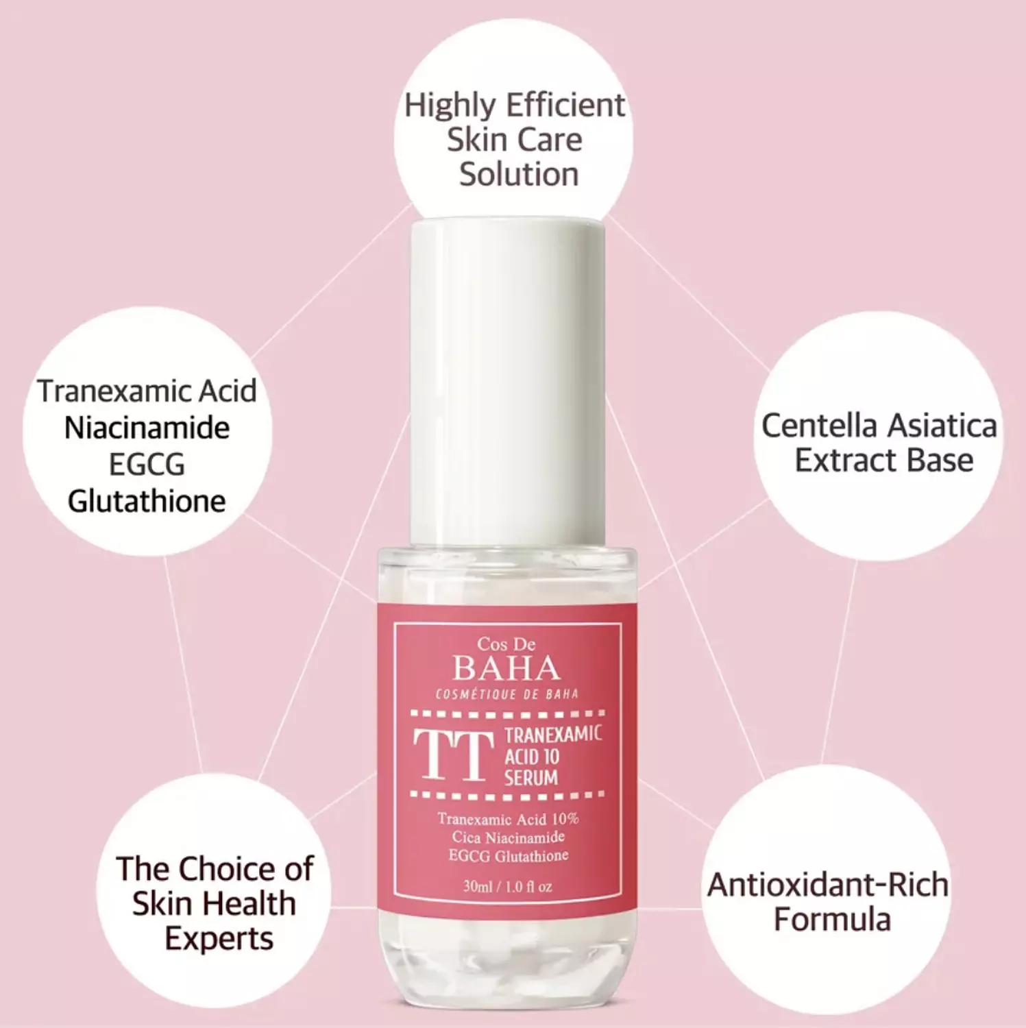 Cos De BAHA - TT Tranexamic Acid Facial Serum 30ml hover image