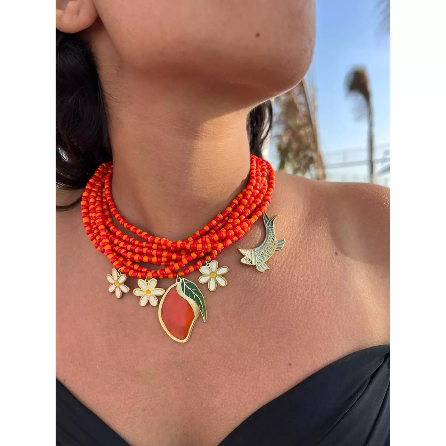 Multi layers Summer Necklace hover image