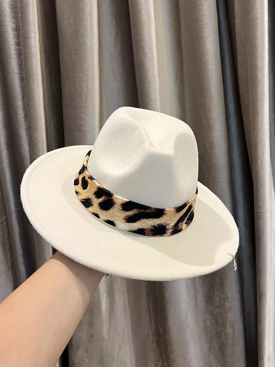 Leopard Fedora Hat 1