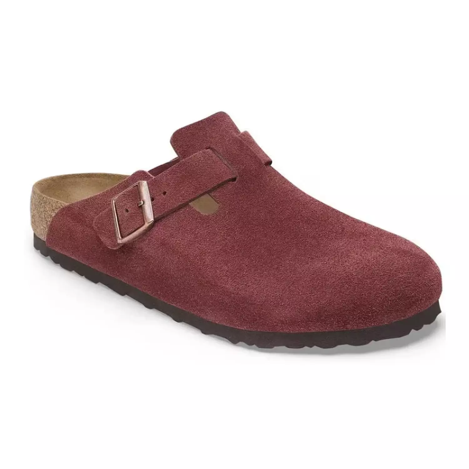 Birkenstock Boston Burgundy – Suede Leather Zinfandel hover image