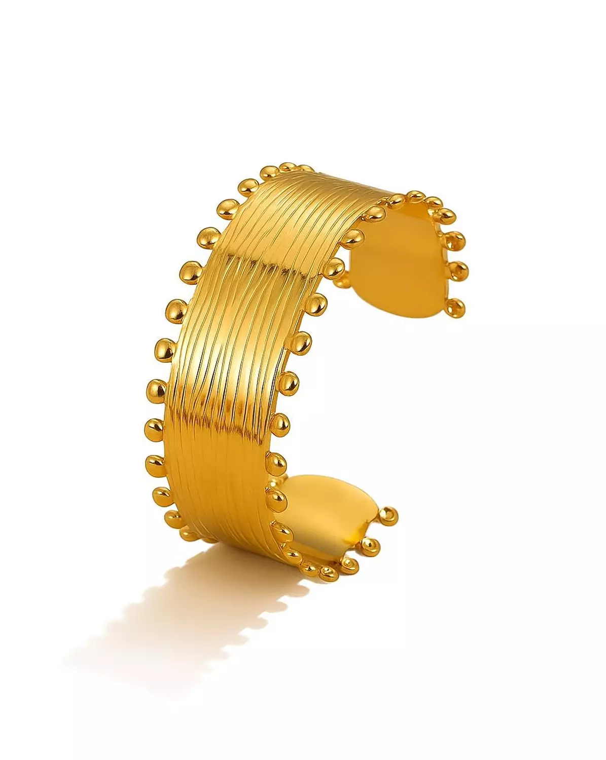 Majestic, lined bead bangle ✨ hover image