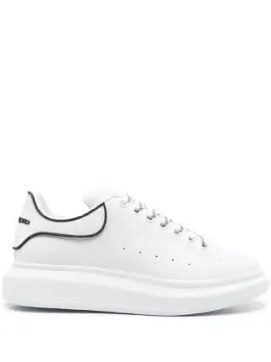 ALEXANDER MCQUEEN OVERSIZED WHITE BLACK TRIMALEXANDER image
