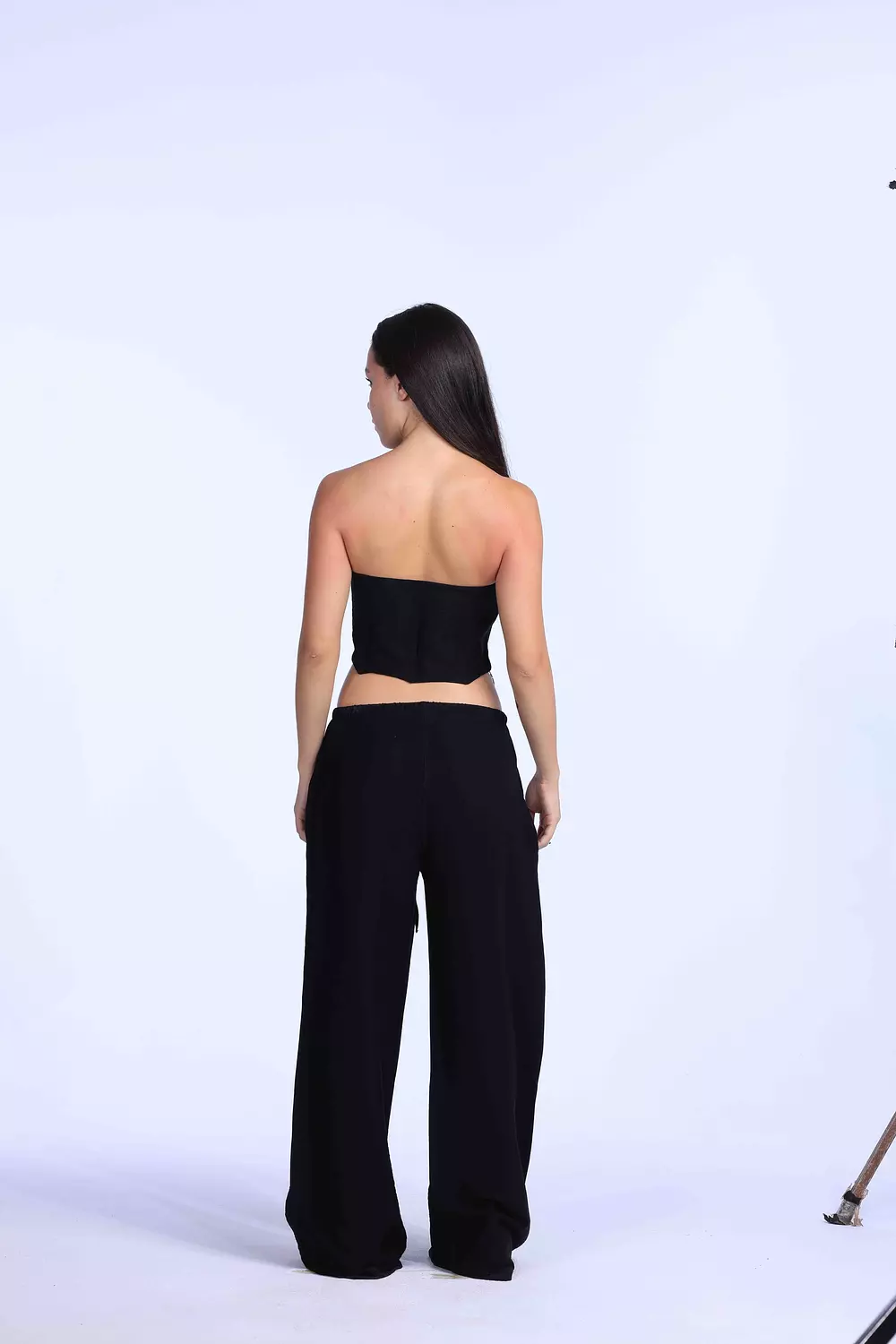 black oversized linen Pants  2