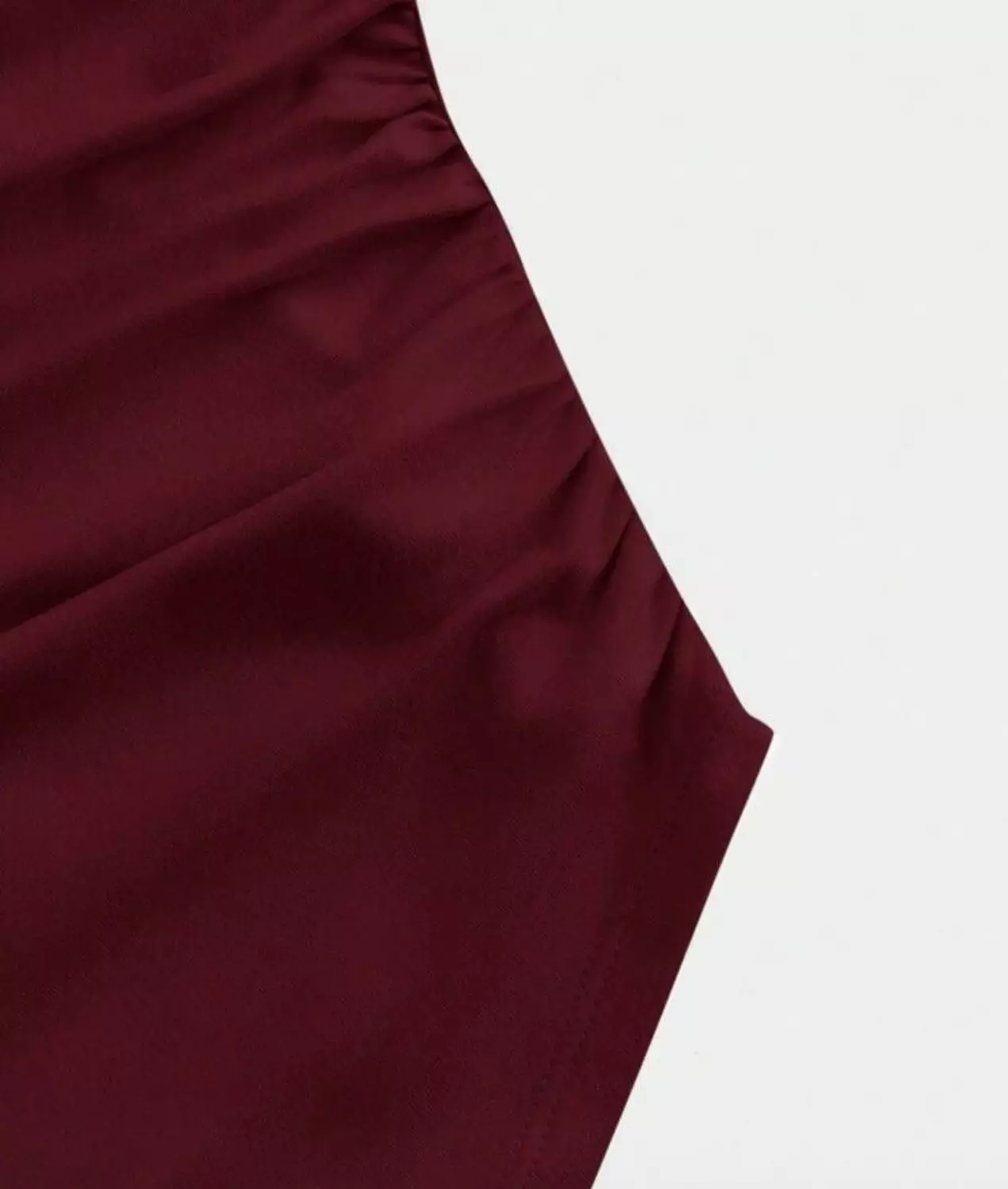 Double-Lined Lycra Top with Bell Sleeves & Side Ruching 5