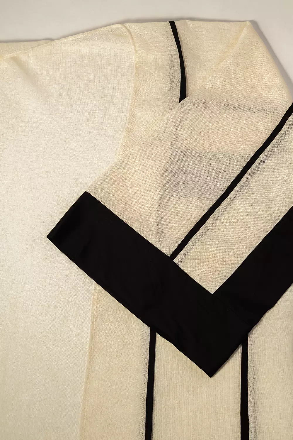 روح Soul – Ramadan Kaftan (Black & Off-White) hover image