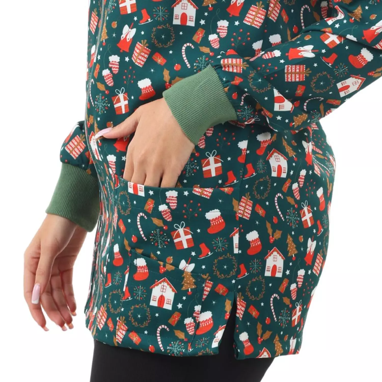 Green Christmas Lab Coat 4