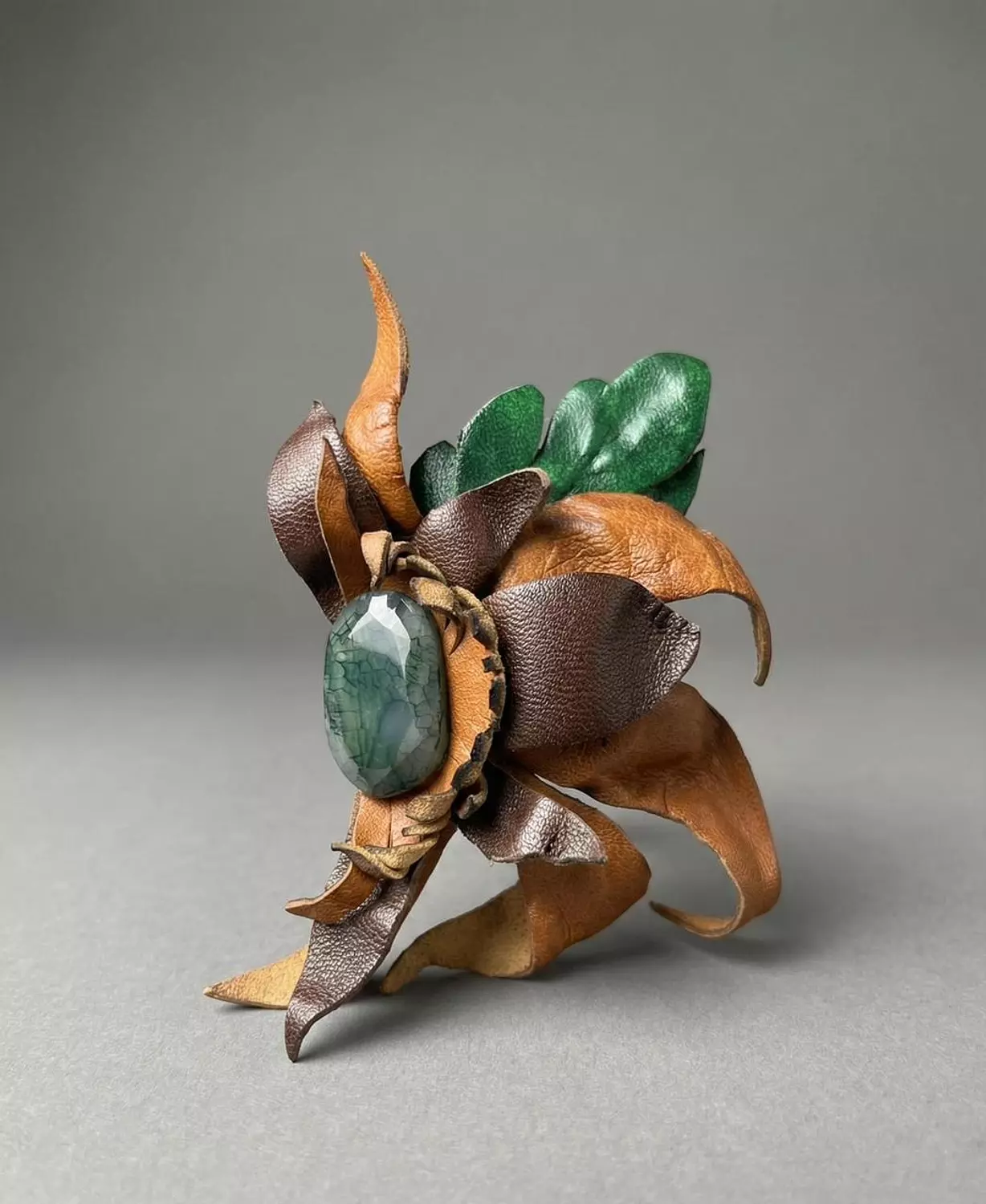 “Abstract Petal” hand-made brooch by Heba Gamal image