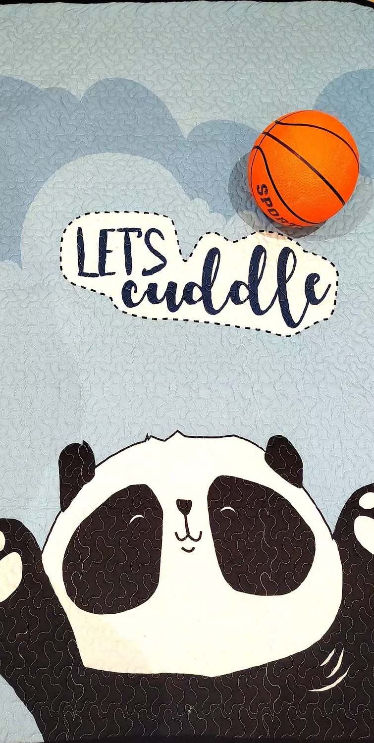 Panda quilt blankie 1