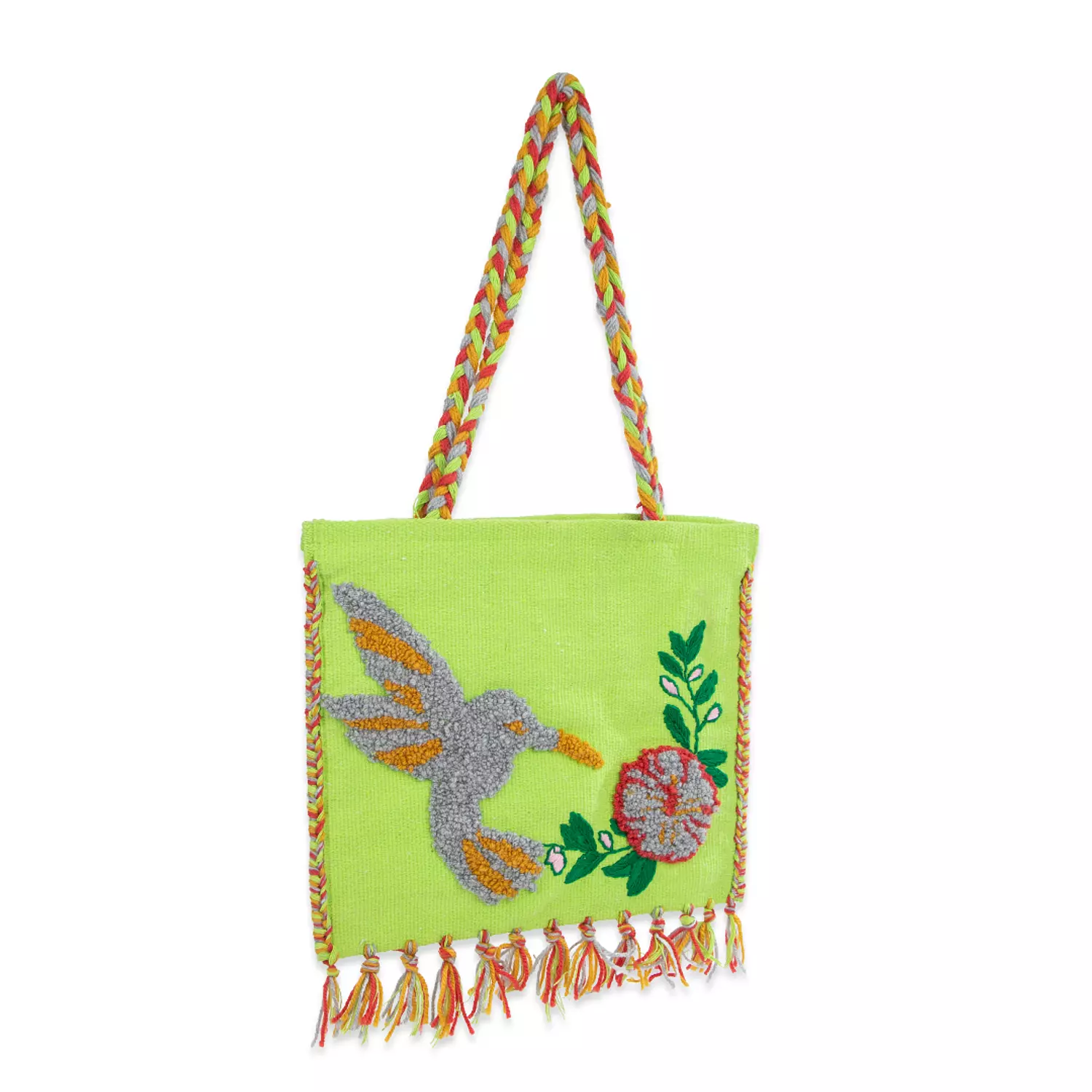 Hummingbird & Flower Casual Carpet Bag 1