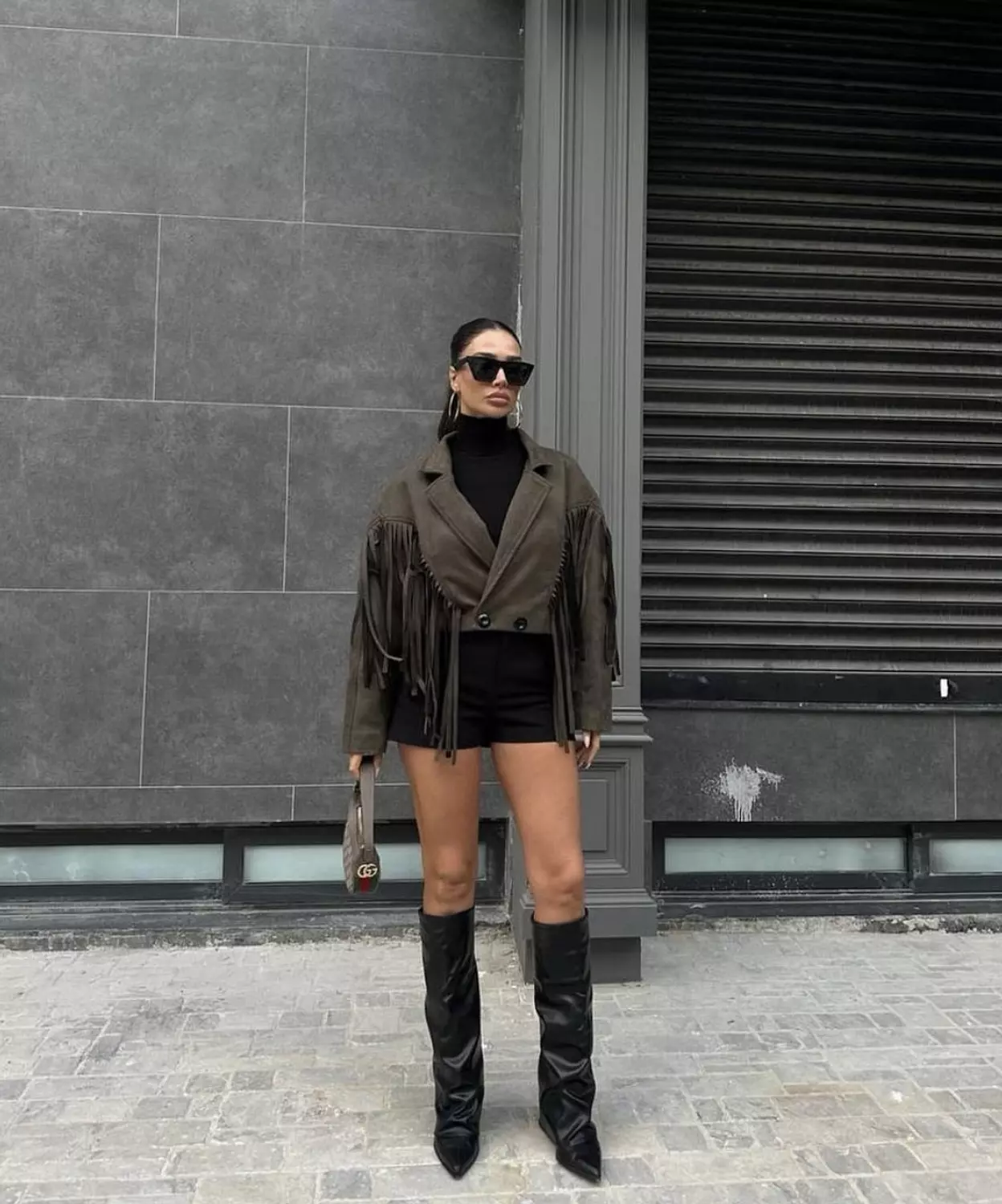 Fringed suede winter jacket  3