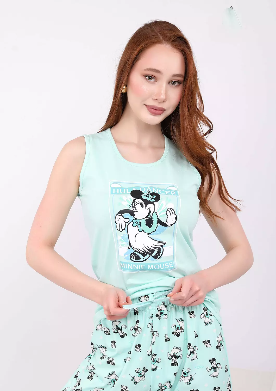S329 Minnie mouse capri Pajama Set 4