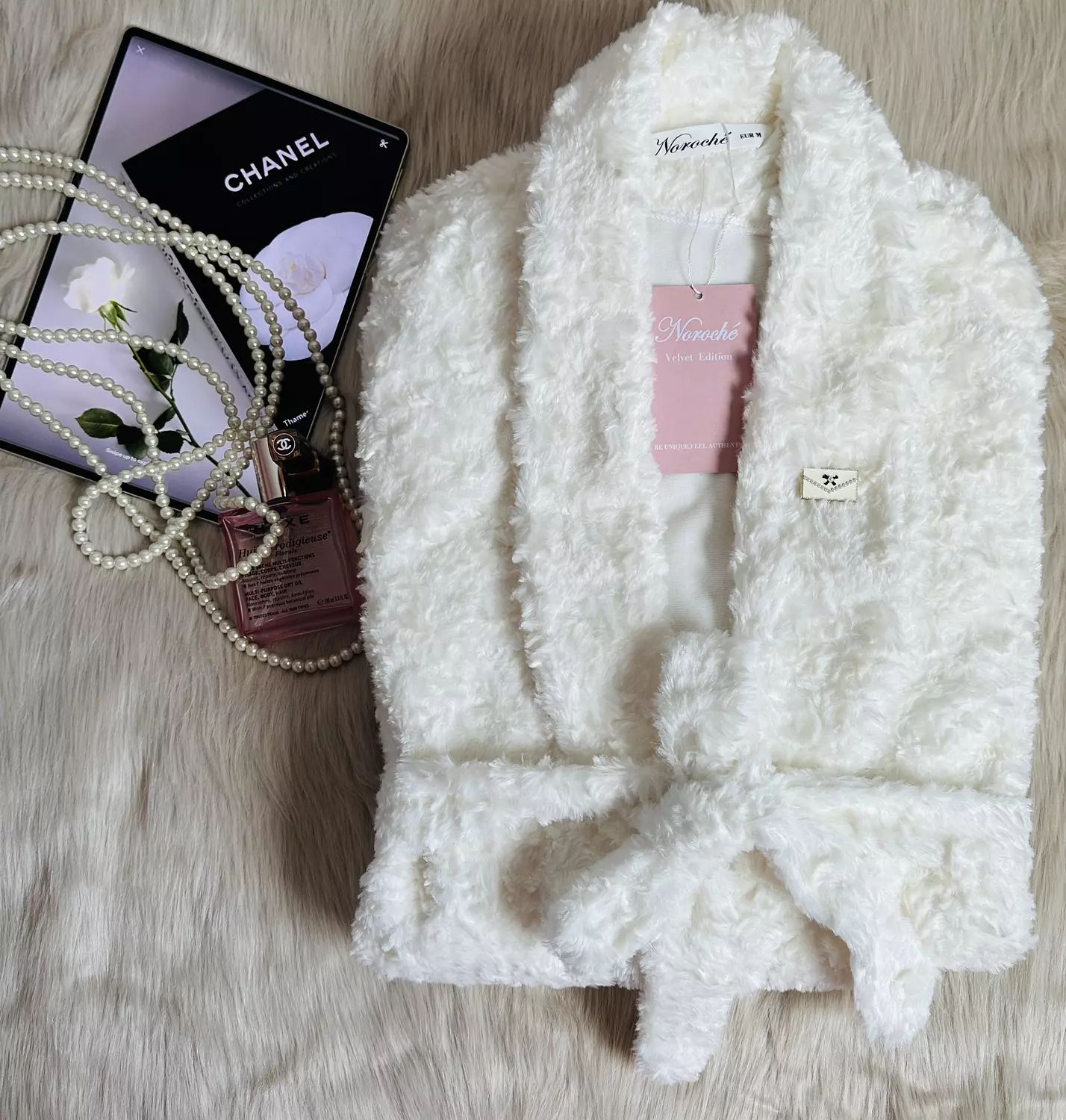 Pearl Rabbit Fur Winter Robe image