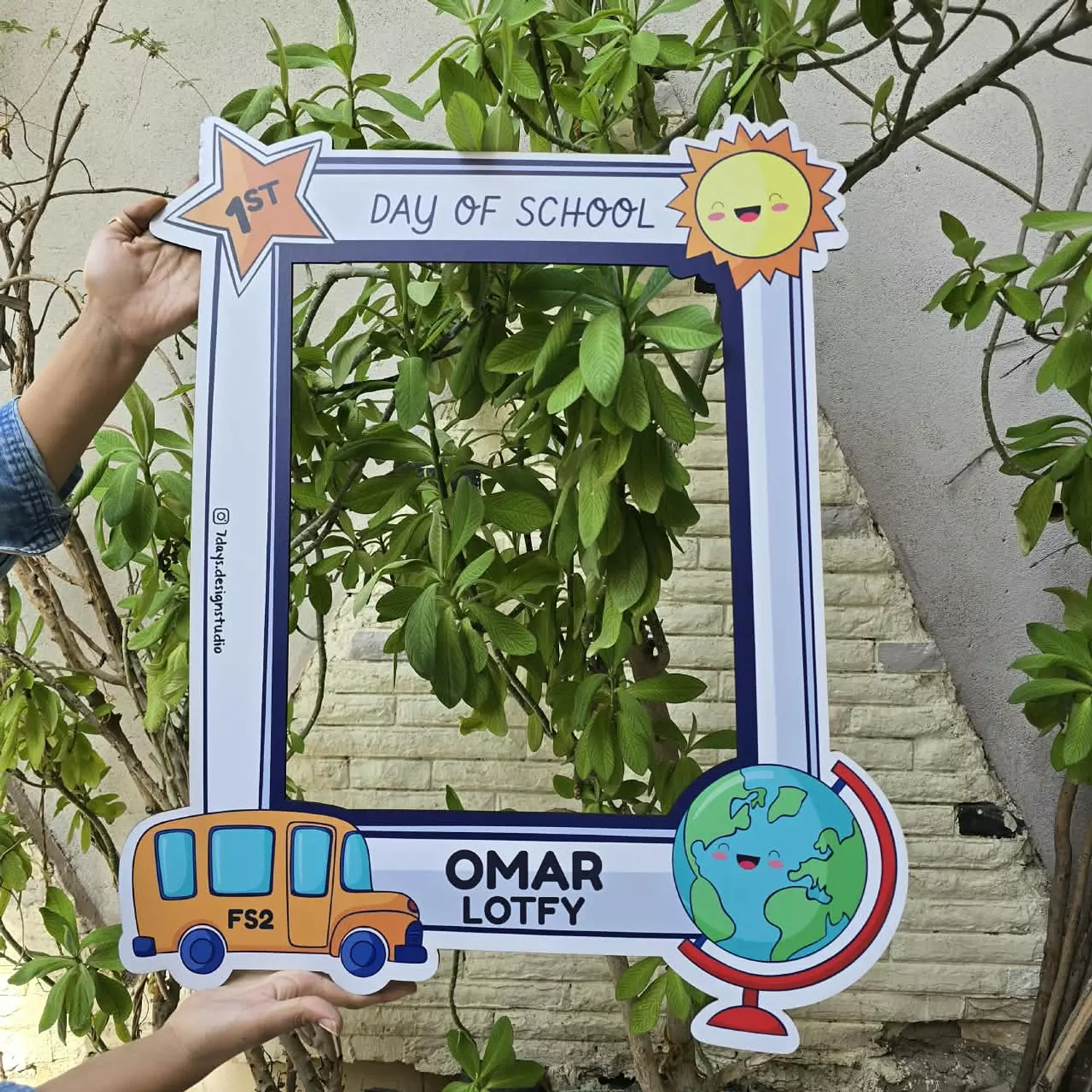 First day of School 3 Photoframe image