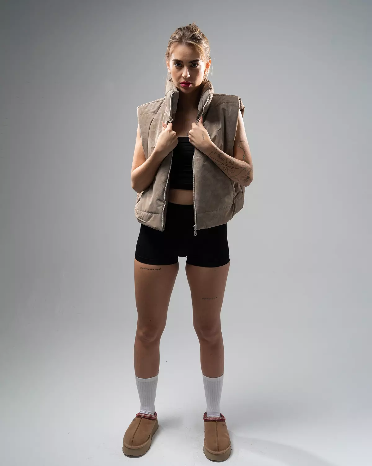 Mocha Mist Puffer Vest 2