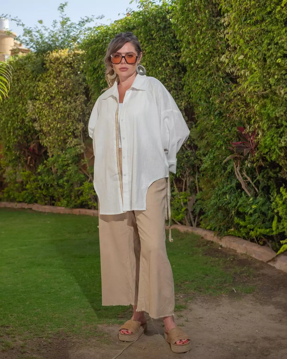 Camel Linen Pant image