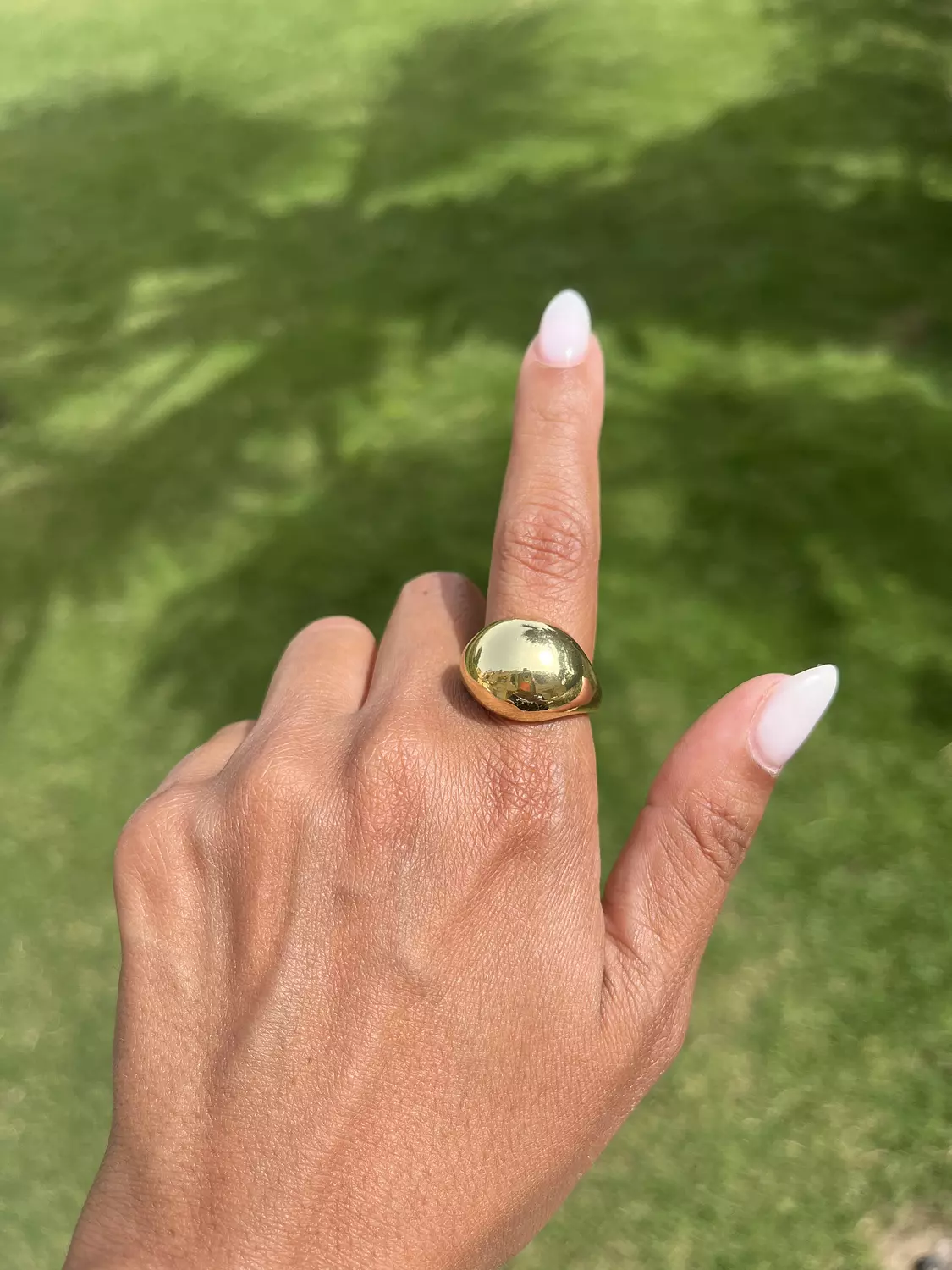 Puffy Gold Ring image