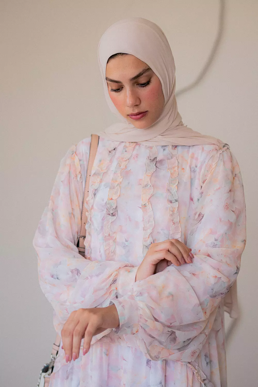 Rose Chiffon Dress with Full Lining 2