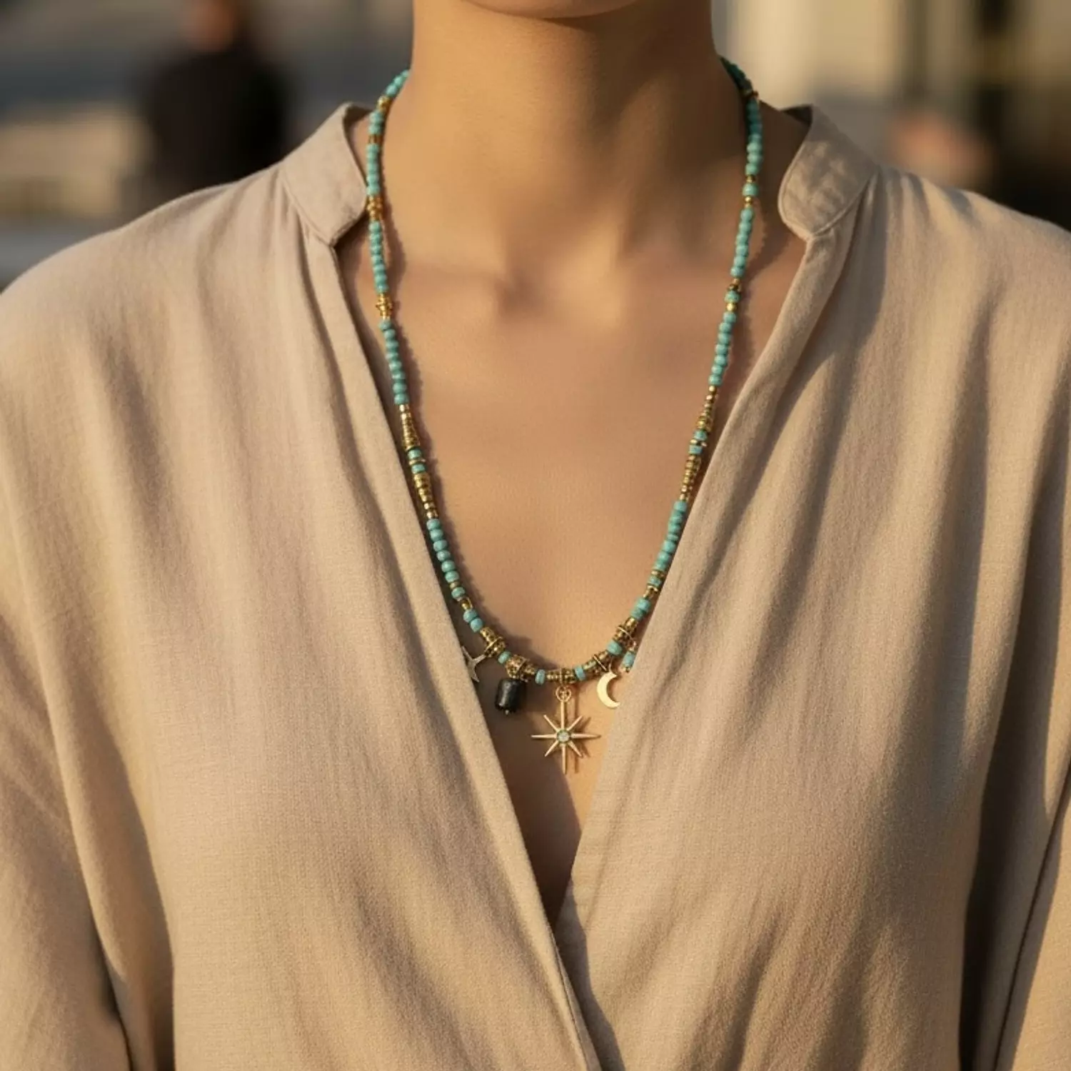 Turquoise Glow Necklace hover image