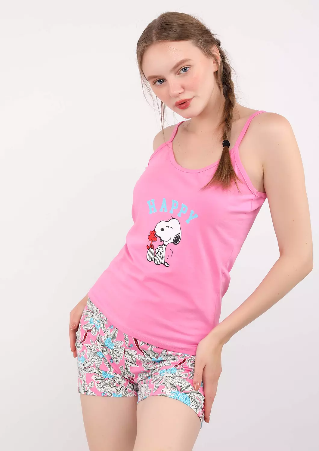 Snoopy Palms Short Pajama Set 2