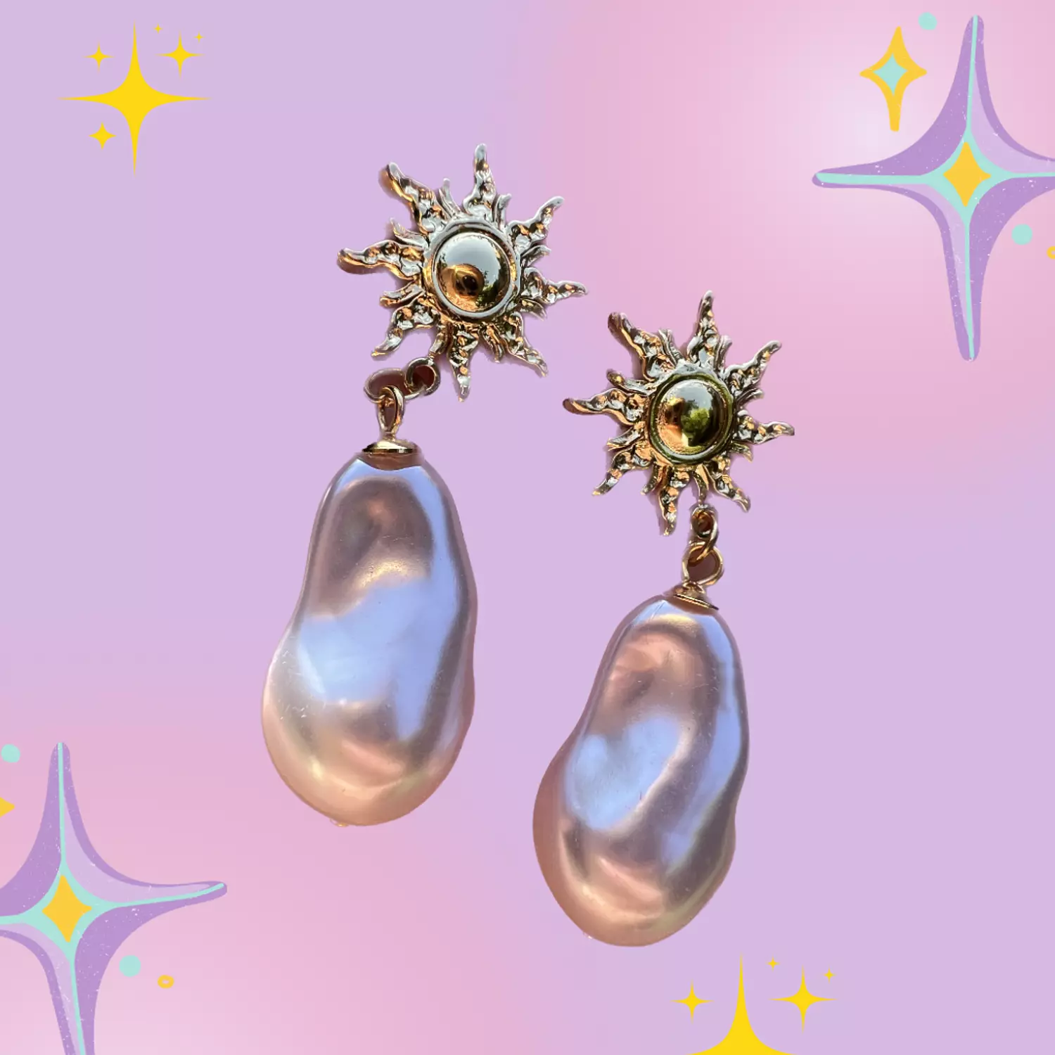 Pearly Sun Earrings   image