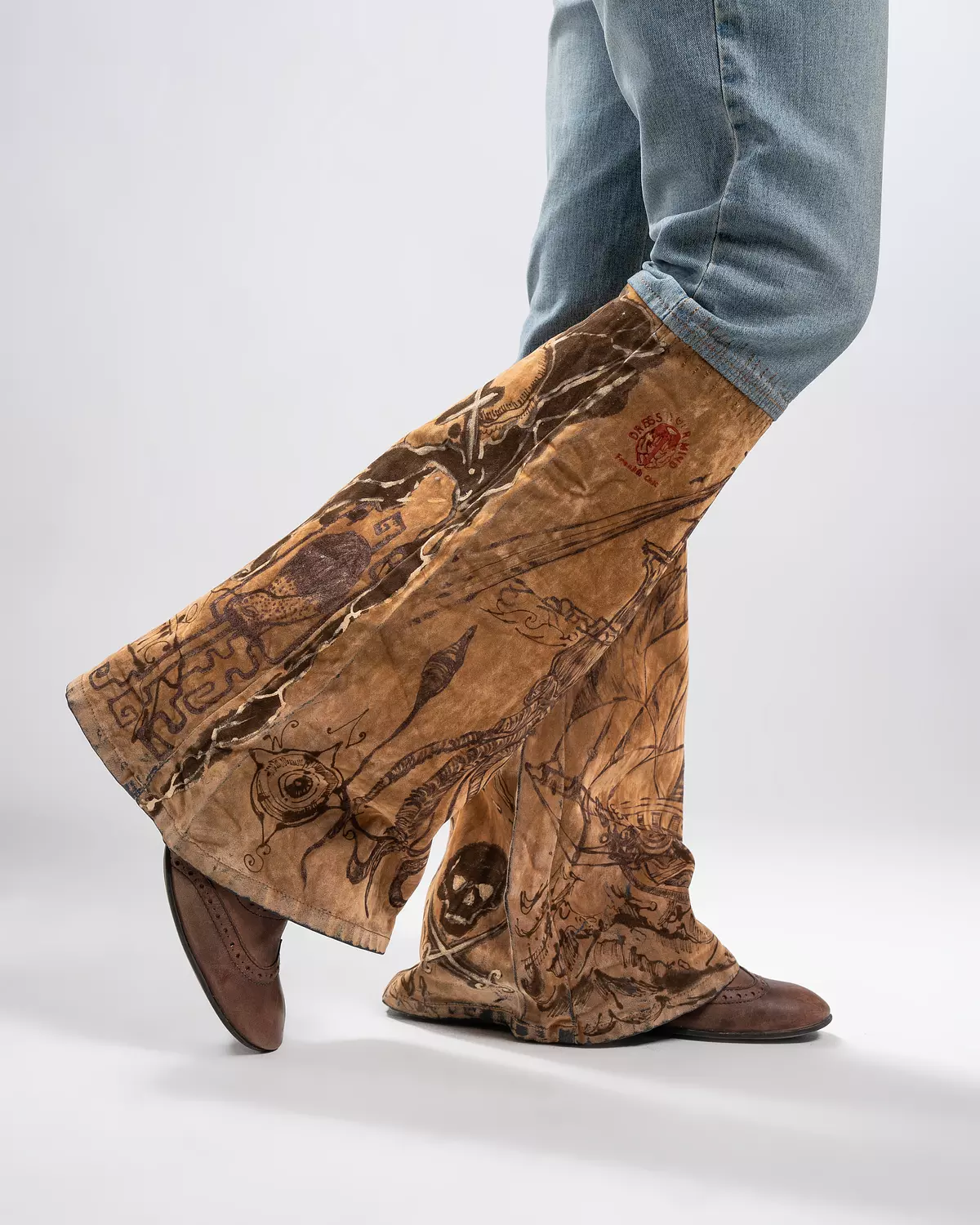Treasure map X cowboy pants image