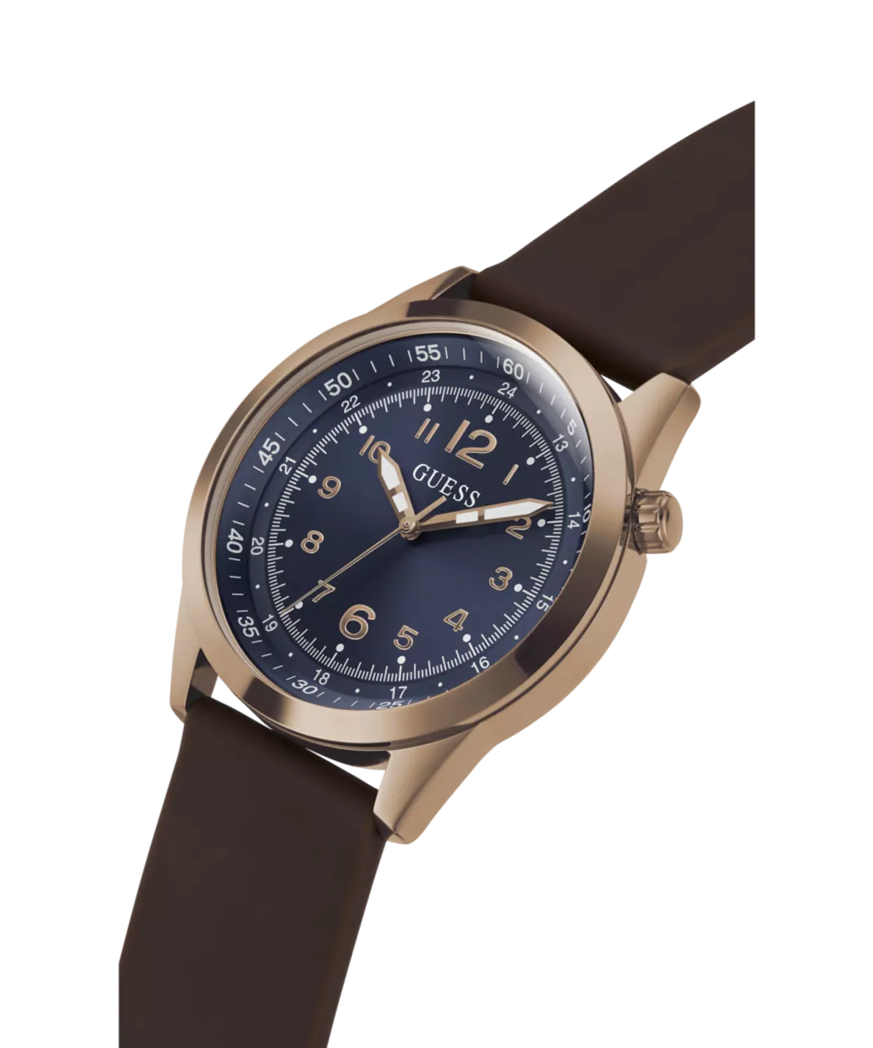 GUESS GW0494G3 Men's  Watch Coffee Silicone Strap 7