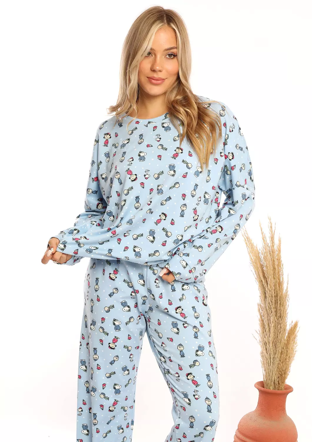 C342 SNOOPY LOOSE FIT PAJAMA SET 