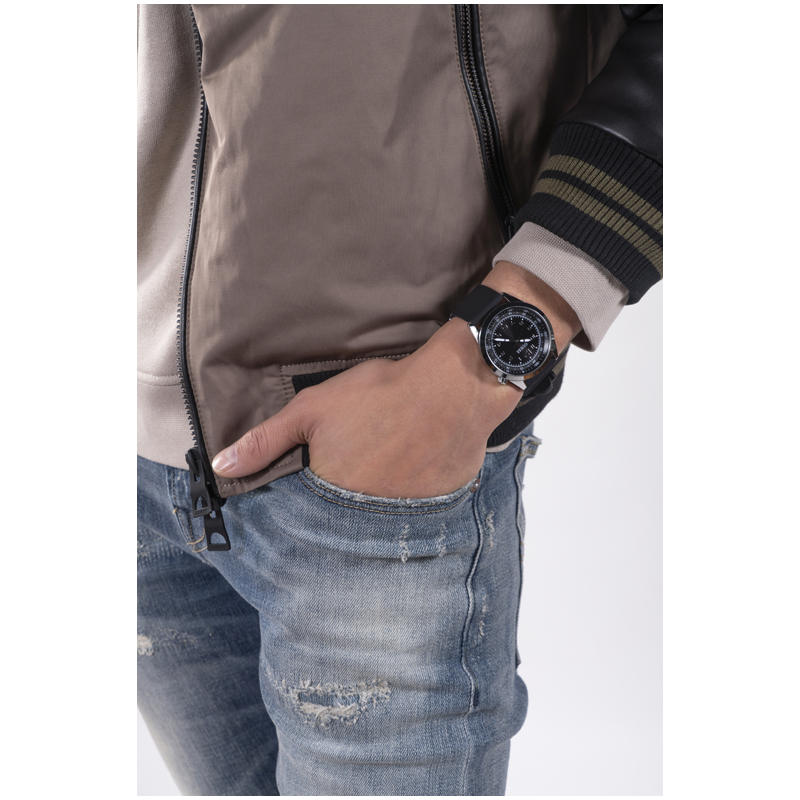 Guess GW0494G1 Gents Watch Silver Polished Case Stainless Steel/ Silicone Strap 4