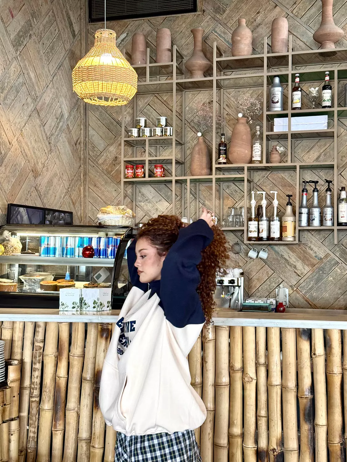 Half Zip Up Oversized Hoodie- Sleeve Tee  6