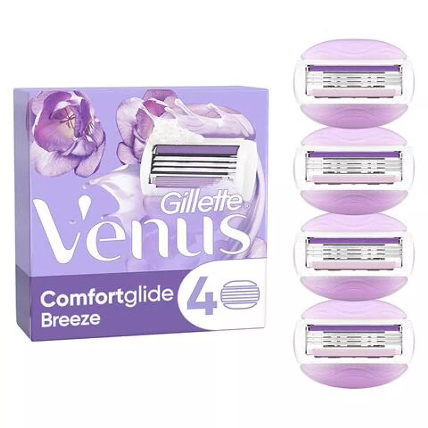 Gillette Venus Comfortglide Breeze Razor for Women Blade Refills - 4 Blades 1