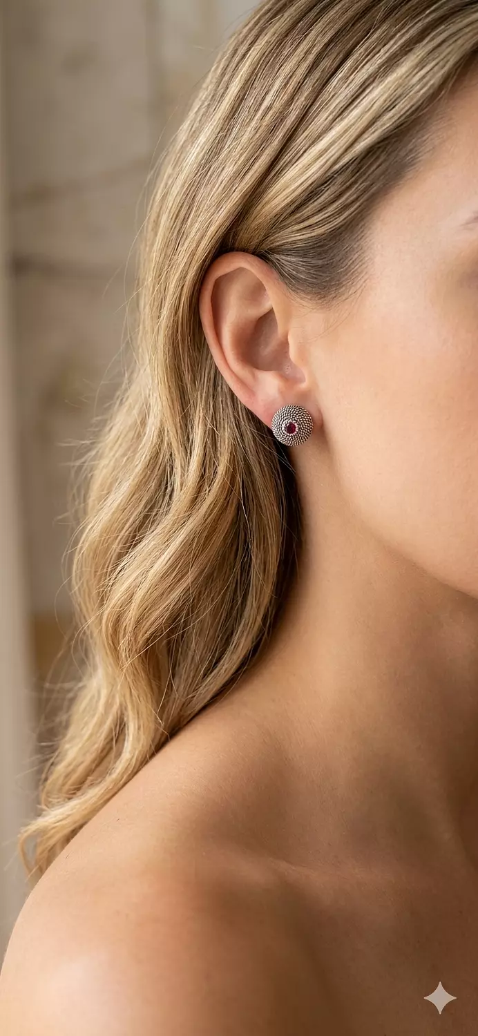 Round earrings image
