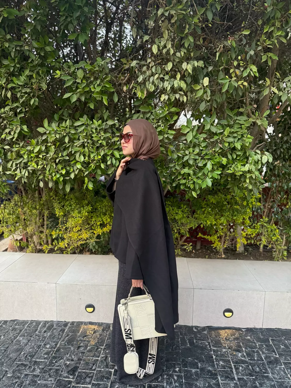 Nabeela Shawl Coat — Black  3