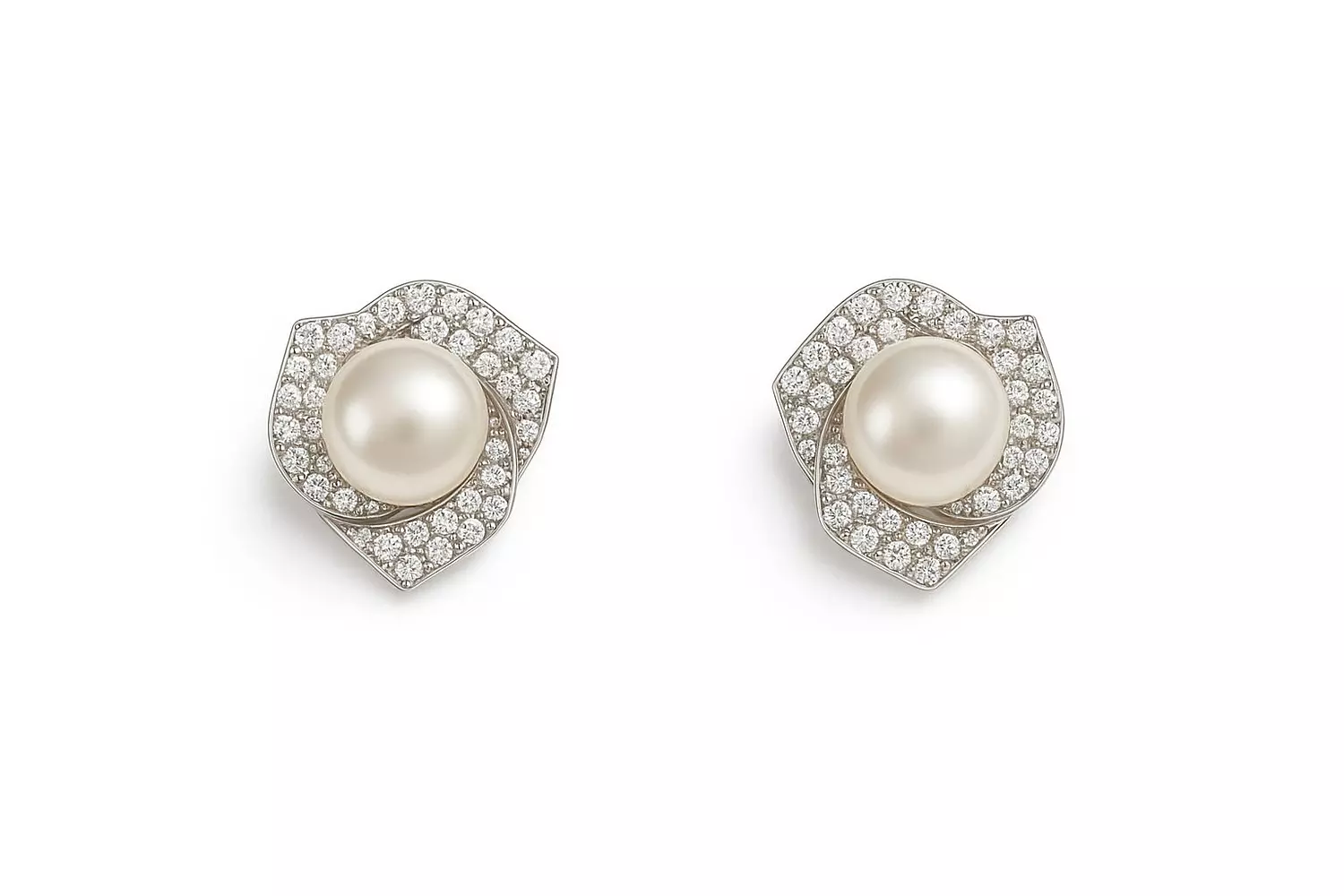 Silver Earrings Pearl 1
