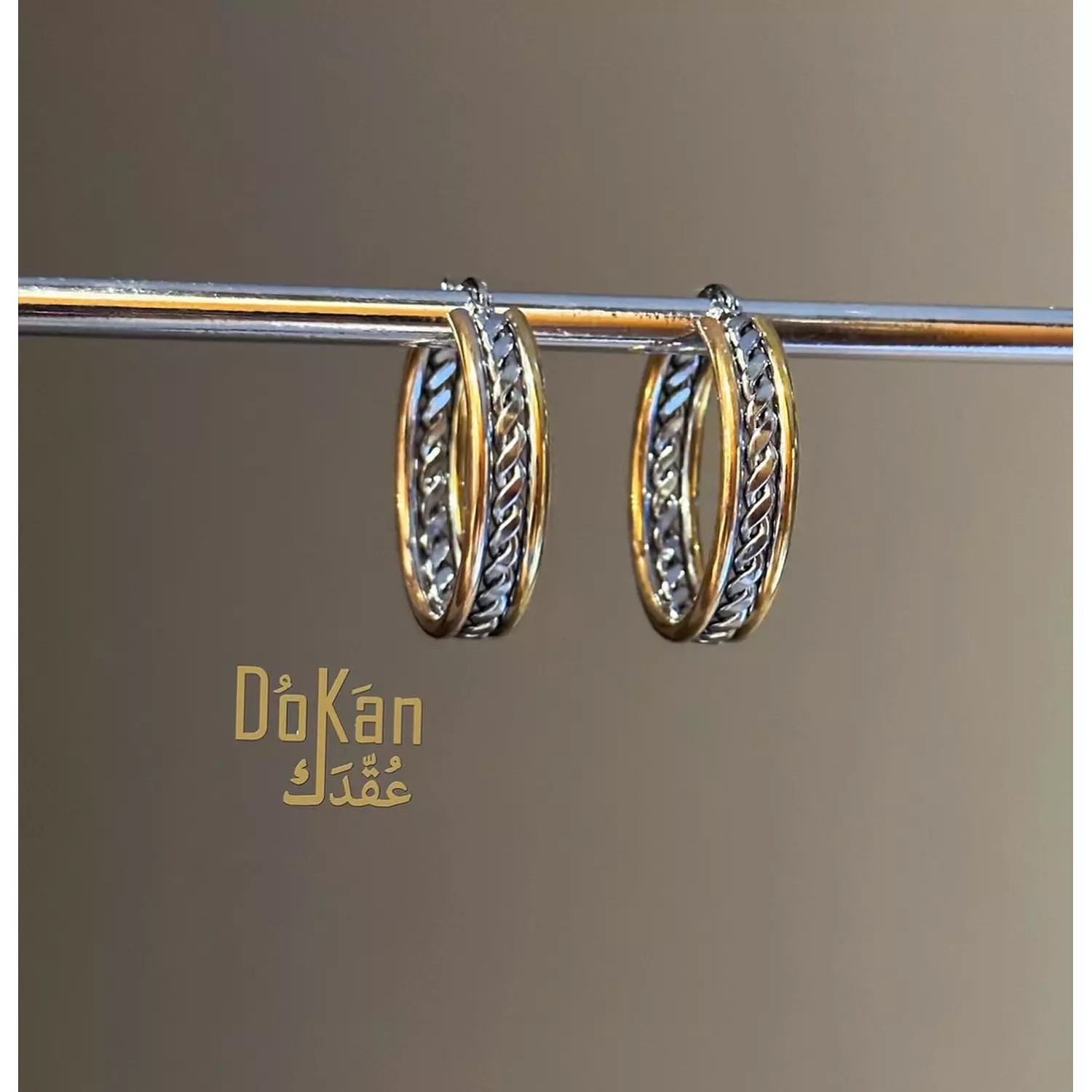 The braided earrings  1