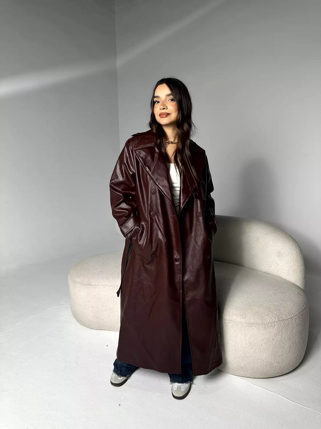 Leather Trench Coat 2