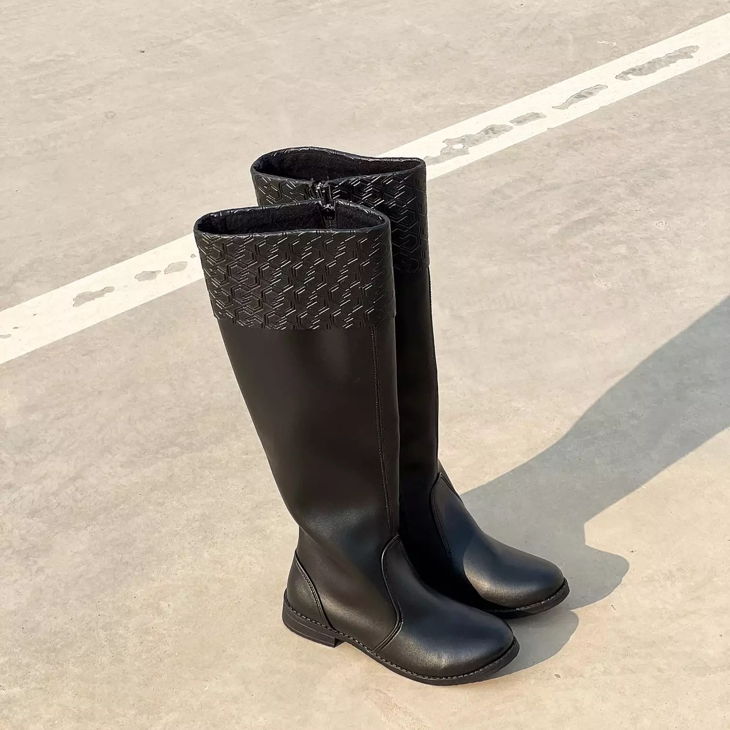 Cocan monogram long boots image