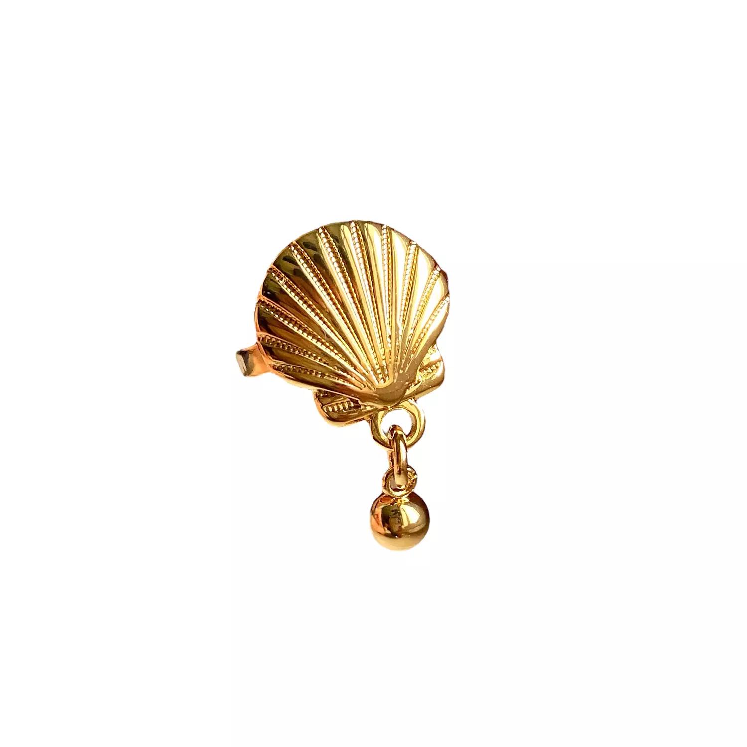 Shell ring with dangling charm image