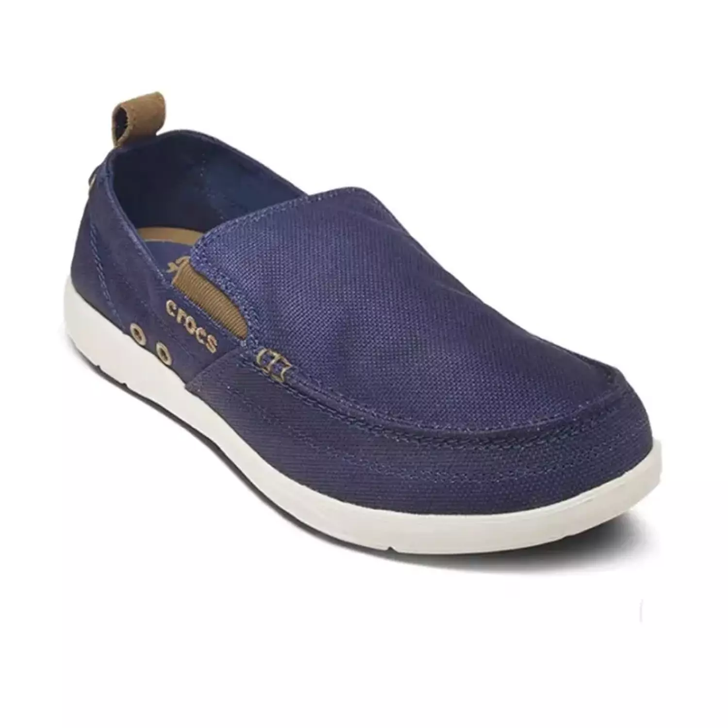 Crocs Men's Walu Slip on Casual Navy Blue  1