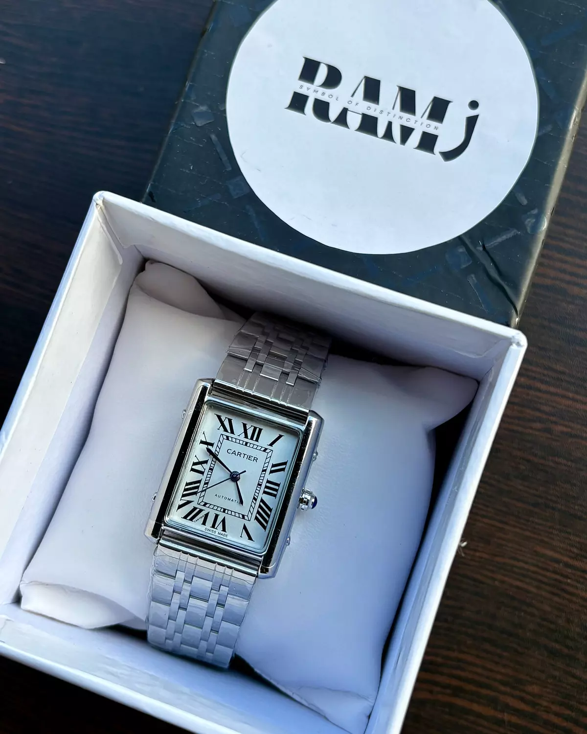 Cartier tank steel 3