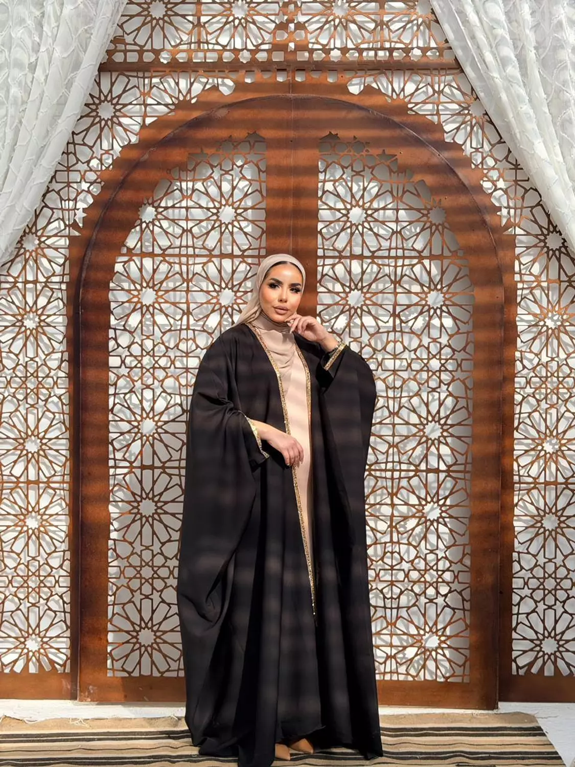 The Mawada Kuftan In Black 3