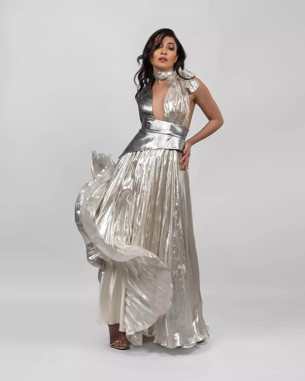 Celestial One-shoulder White Dress 4