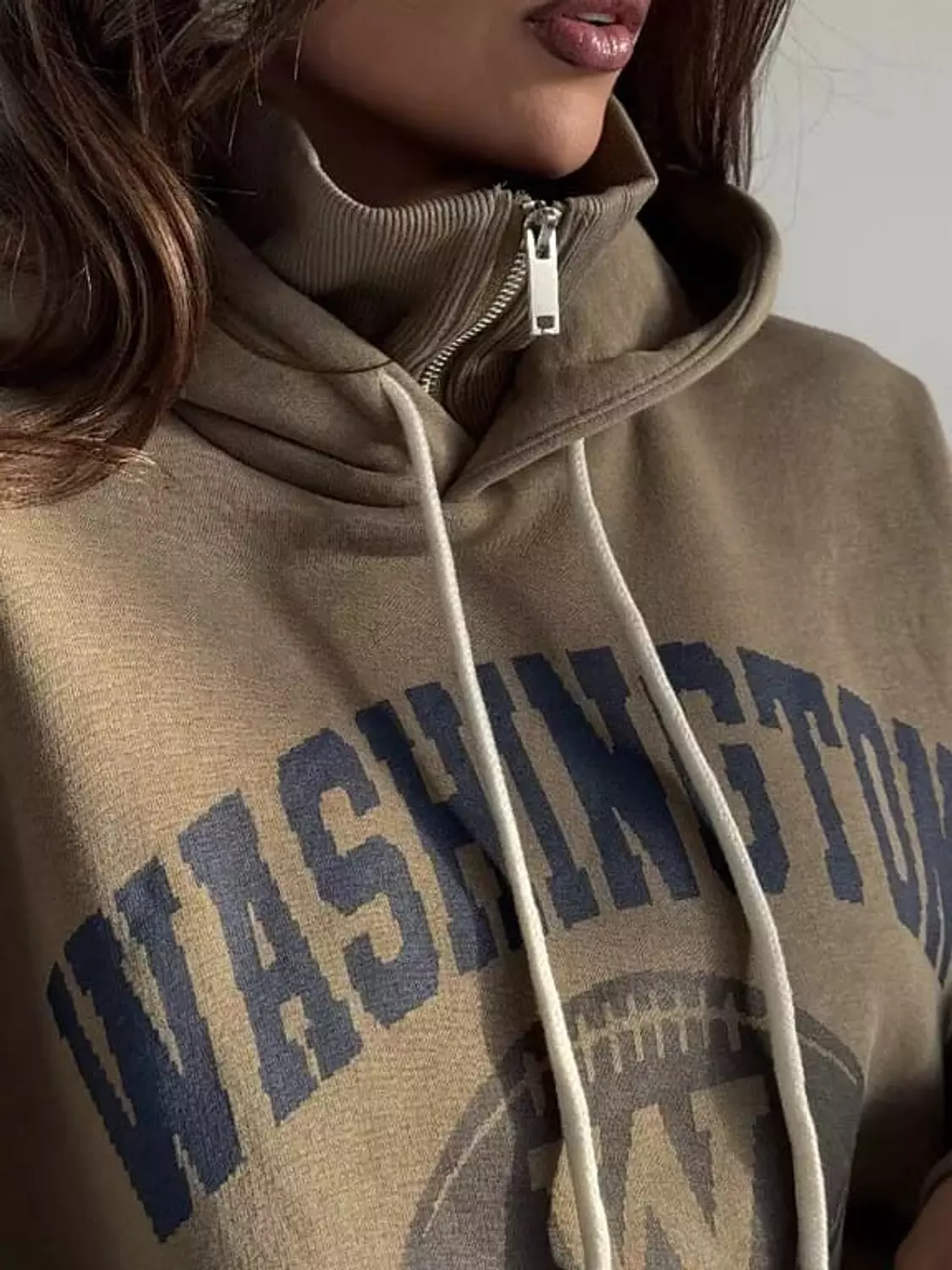 Oversized Cotton Washington Football Hoodie image