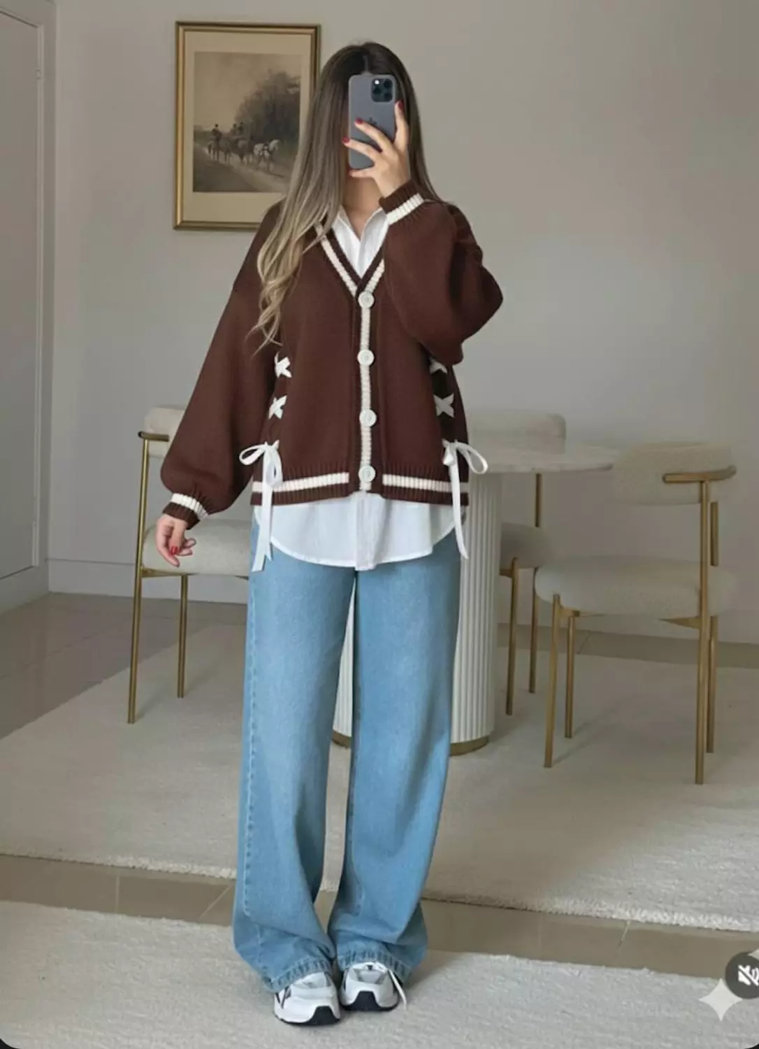 buttoned Wool Sweater  1