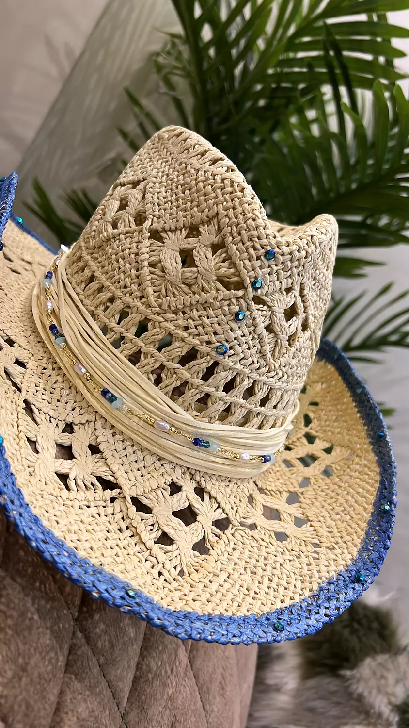 Coastal blue cowboy hat 1
