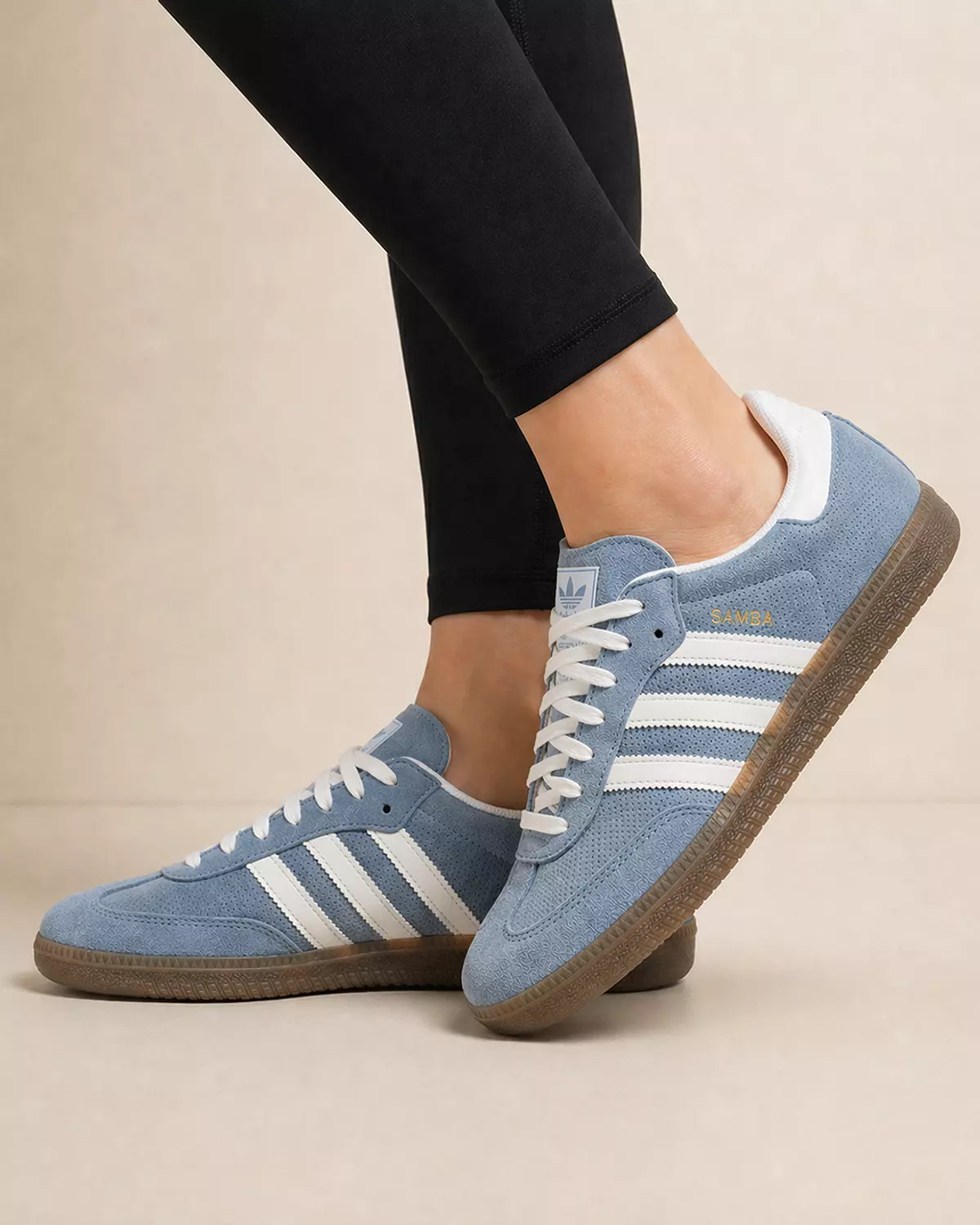 Women’s Samba Shoes – Dusty Light Blue 2